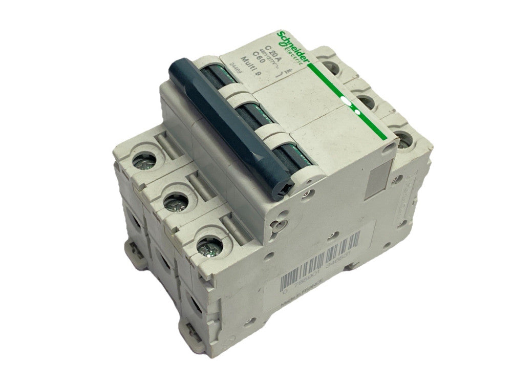 Schneider Electric C20 A C60 Circuit Breaker 3-Pole 20A 480Y/277V
