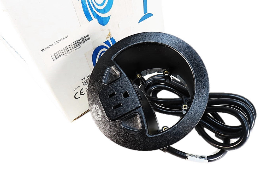 Crestron TT-100-B-T TT100BT Connect It Cable Caddy w/120VAC Outlet Black NIB
