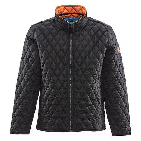 Refrigiwear 8705Rblksml Unisex Insulated Jacket, Polyester, Zipper, Black, S