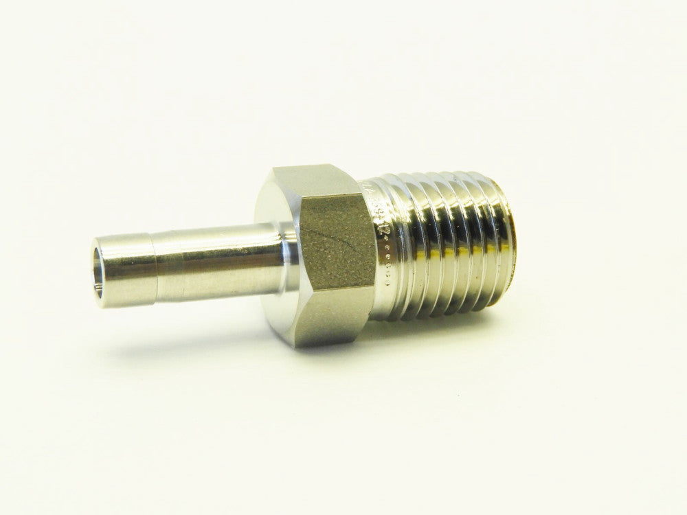 (10-Pcs) Ham-let Stainless 316 1/4" NPT Male x 1/4 Tube Stub Adapter Let-Lok