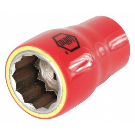 Wiha 31609 1/2 In Drive, 9Mm Hex, Metric Socket