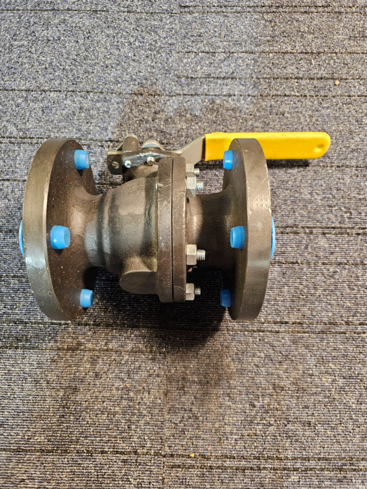 APOLLO Flanged Ball Valve 2-1/2 Nominal Size WCB 50 lb, Full Port Carbon Steel