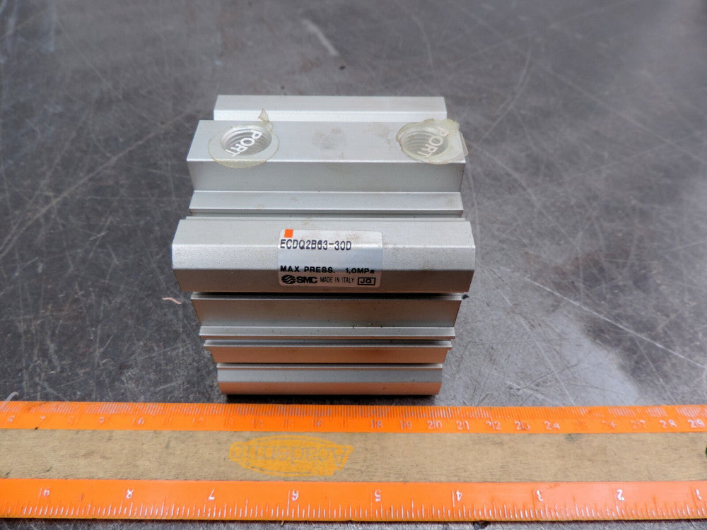 SMC ECDQ2B63-30D Compact Pneumatic Air Cylinder 1 1/8” Stroke