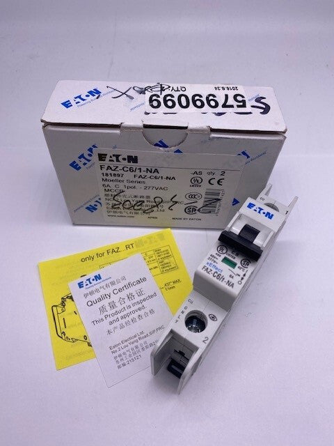 NEW EATON FAZ-C6/1-NA-181897 CIRCUIT BREAKER