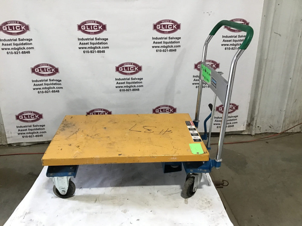 Southworth A-500 W Manual Mobile Scissor-Lift Table, 1100 Load Capacity