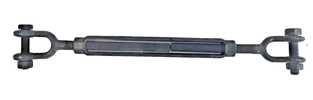 TURNBUCKLE JAW-JAW 38" X 56", TAKE UP: 18", #7 X 1-1/4" BENT THREAD SHAFT (RT)
