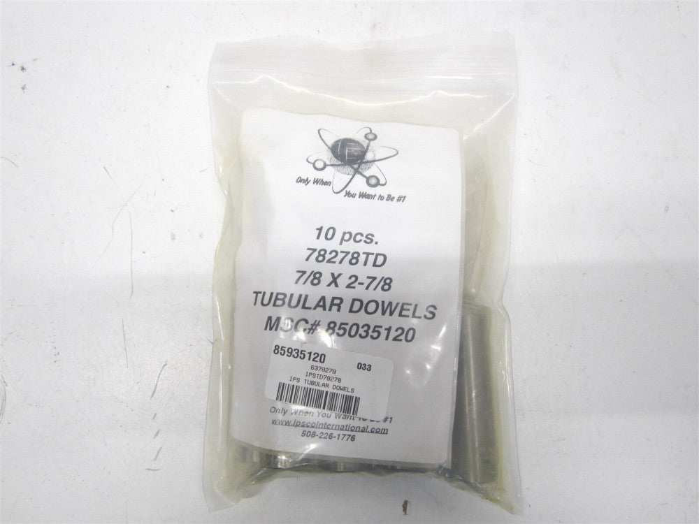 (6378278) 0.635" x 0.8752" x 2-7/8" OAL Die & Mold Tubular Dowel - Qty 12