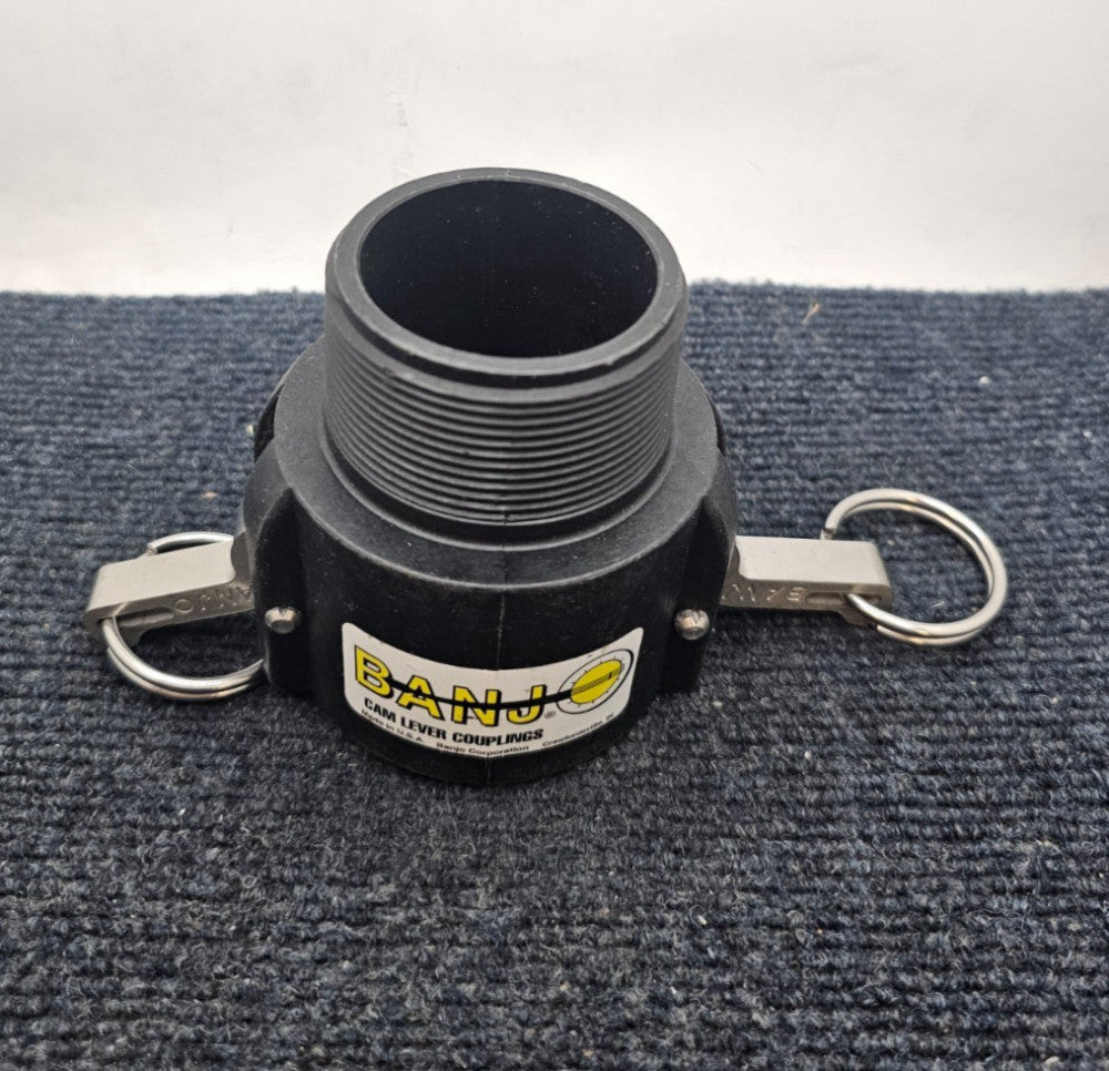 (QTY 2) Banjo 200B 1DPN5 Camlock 2" NPT Male Threaded Cam & Groove Coupling
