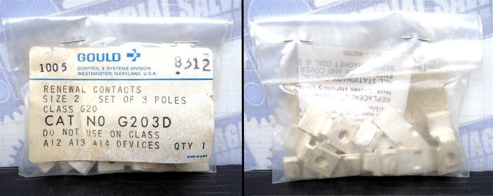 Genuine GOULD - G203D - G20 CONTACTS KIT - SZ 2 3P - A103E A113E A203E A213E