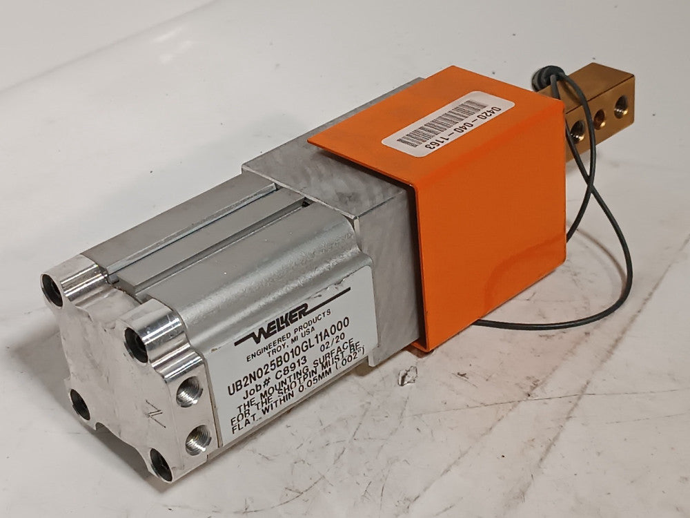 Welker UB2N025B010GL 11A000 Unibody Shot Pin Pneumatic Cylinder 25mm Stroke