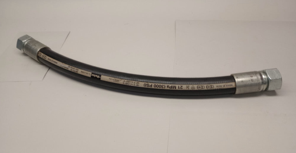 Parker 387TC-16 x 18 inch Used Hydraulic 1-in Hose M36x2.0 ends 3000psi 21MPa