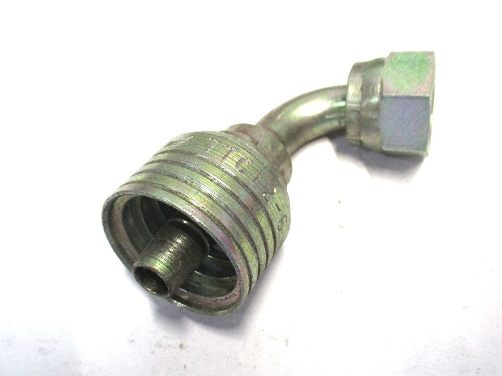 Eaton (1BA6FRB6) 11/16-16 Crimp Female ORS Swivel 90° Elbow Hydraulic Fitting