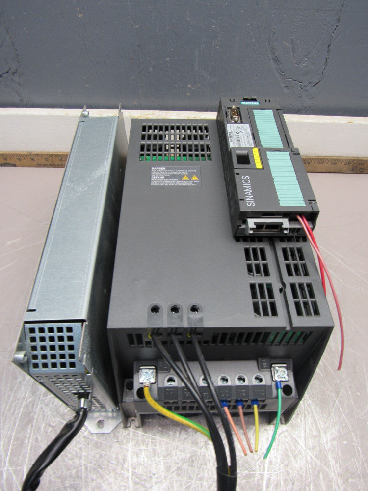 SIEMENS SINAMICS 6SL3224-0BE27-5UA0 11KW POWER MODULE W/6SL3244-0BB12-1FA0 XLNT