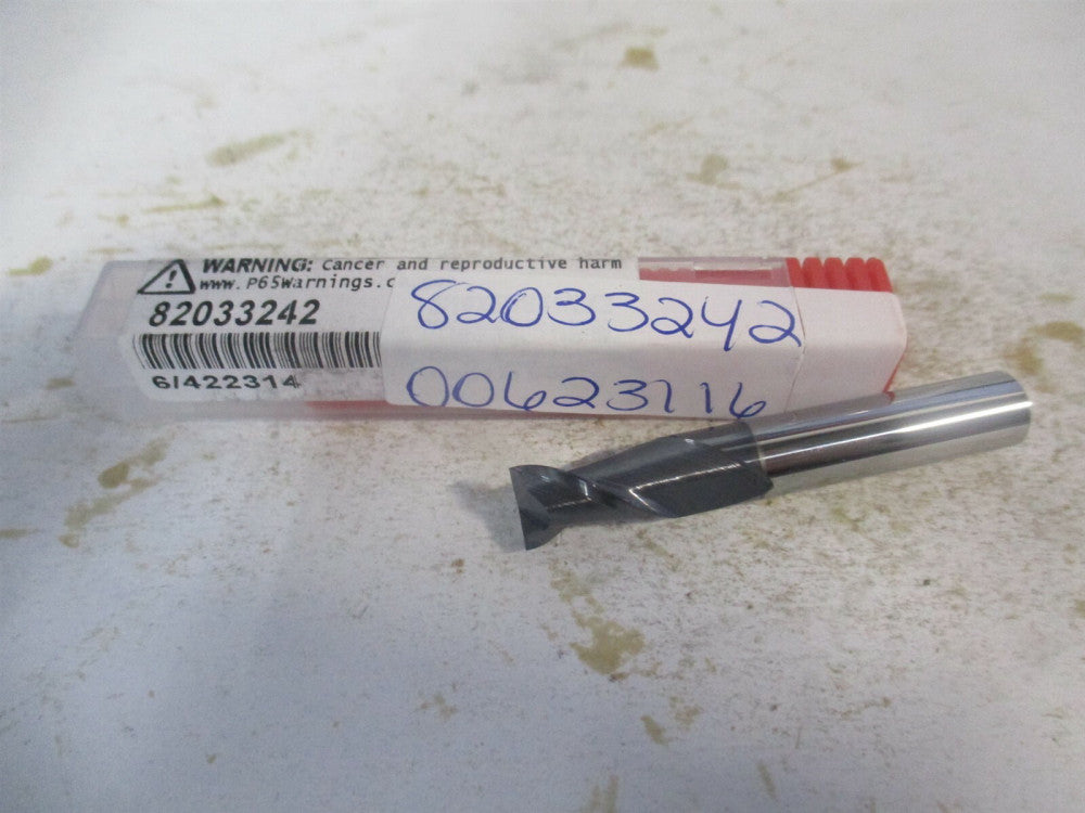 (12181646) 5/16" x 1/2" x 5/16" x 2" OAL Solid Carbide 2 Flute Square End Mill