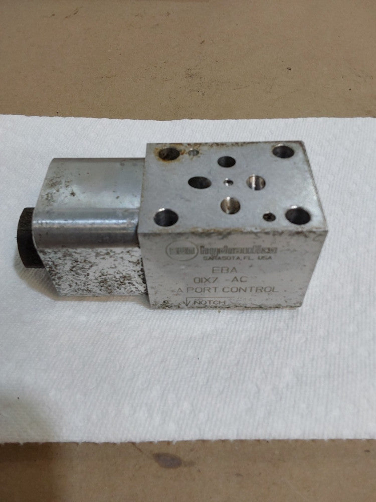 SUN HYDRAULICS Control Valve Section A Port 2500PSI B Port EBD 01X7-AC
