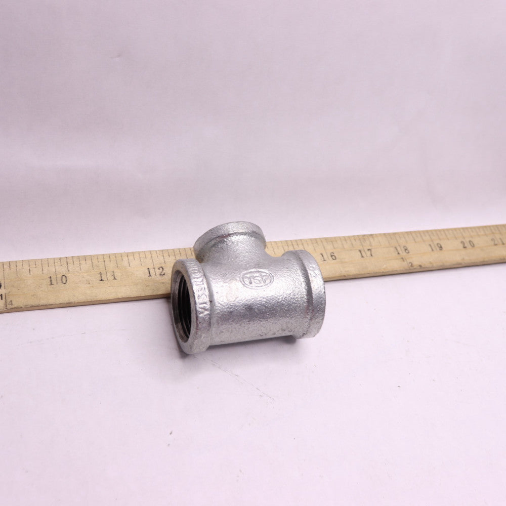 TSP Tee Galvanized Malleable Iron 1" x 1" x 3/4"