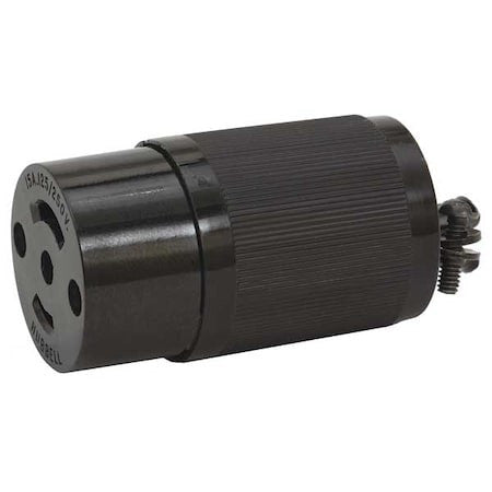 Hubbell Wiring Device-Kellems Hbl7484 Midget Locking Connector, Ml3-15R, 15 A,