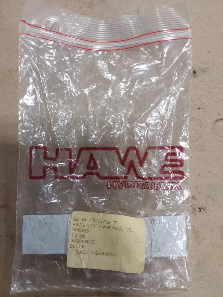 HAWE Hydraulic Block 4510 4-1 059 198.03 (D7B)