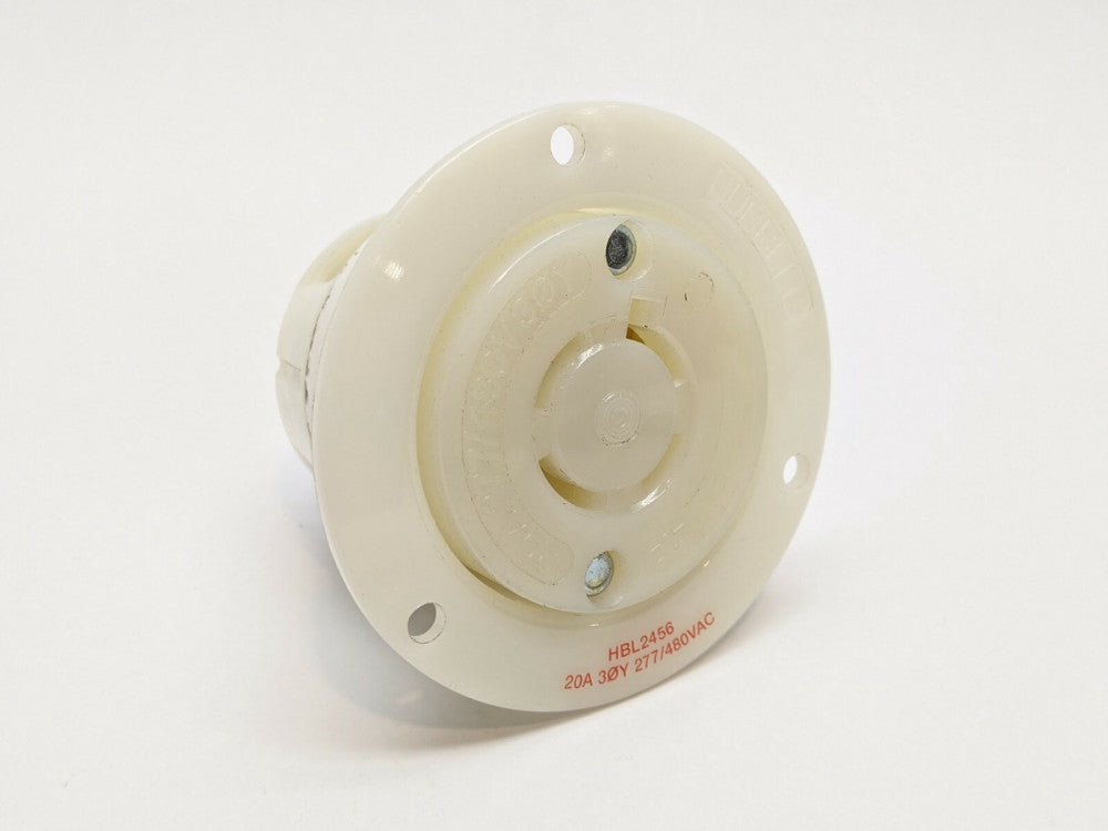 Hubbell HBL2456 Insulgrip Flanged Receptacle 20A