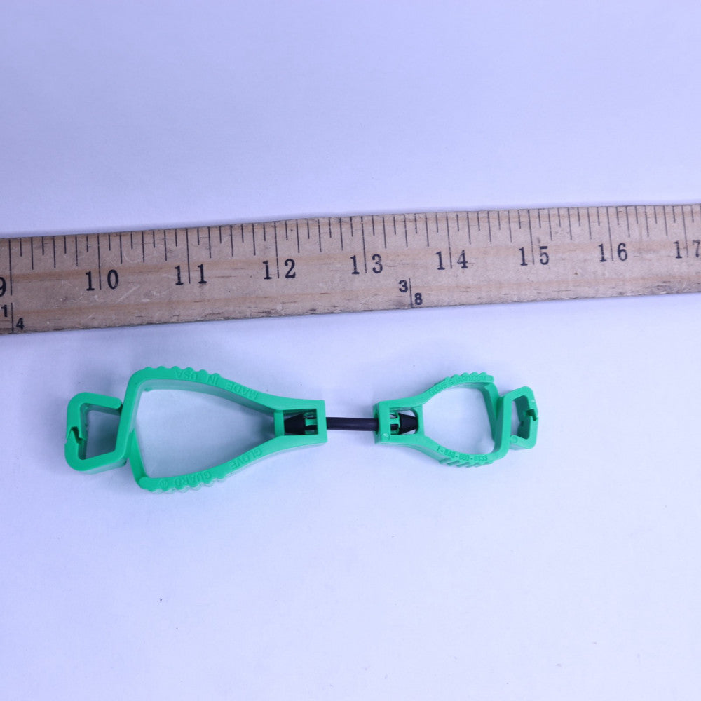 Standard Belt Loop Glove Clip with Safety Breakaway Green
