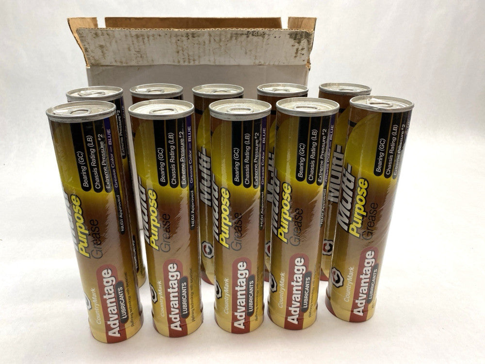 CountryMark Advantage Lubricants Multipurpose Grease 14Oz Tube, Case of 10 Tubes