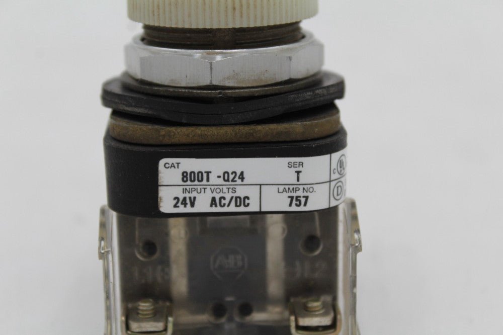 ALLEN BRADLEY 800T-Q24 SER. T WHITE ILLUMINATED LIGHT SIGNAL