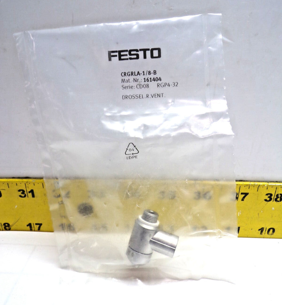 New Festo One-Way Flow Control Valve CRGRLA-1/8-B