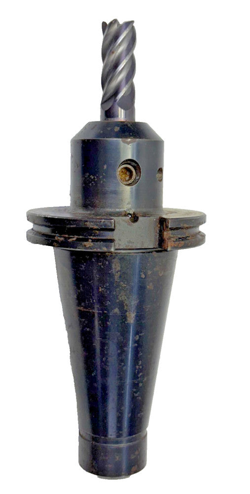 BEAVER #50 NMTB END MILL TOOL HOLDER W/ DRILL BIT, 5-FLUTE, MODEL NAS987