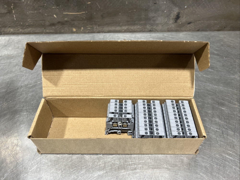 ABB Feed Through Screw Clamp terminal Blocks 25 pack M4/6 32A 1SNA115116R0700