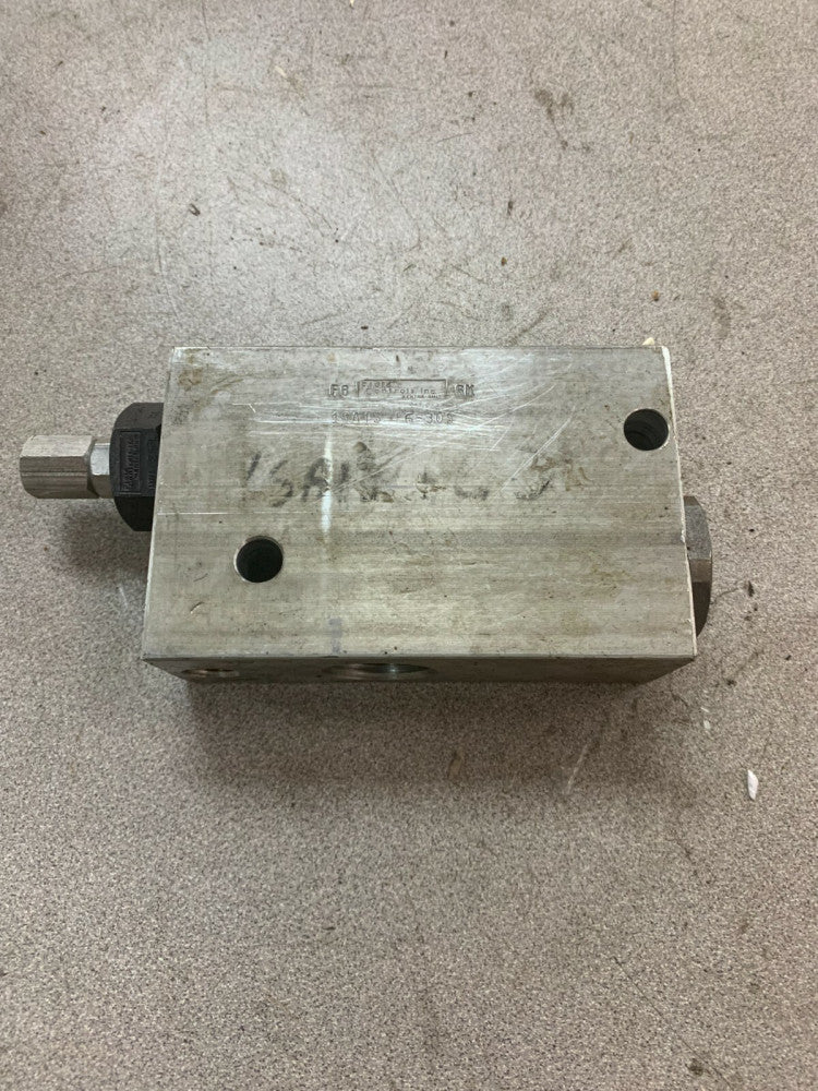 USED FLUID CONTROLS HYDRAULIC MANIFOLD 1SA13-F6-30S