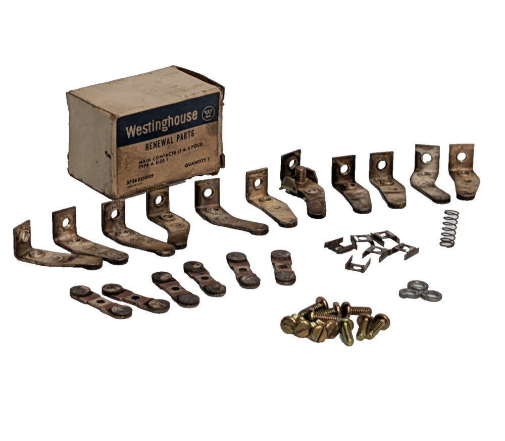 Westinghouse 373B331G09 Renewal Parts, 3 + 4 Pole Main Contacts, Type A, Size 1