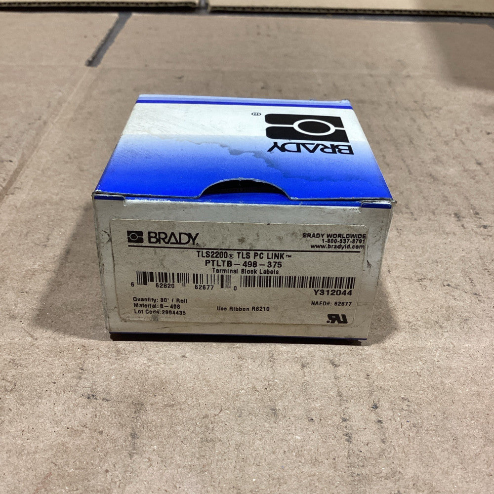 BRADY PTLTB-498-375 Thermal Labels, NOS