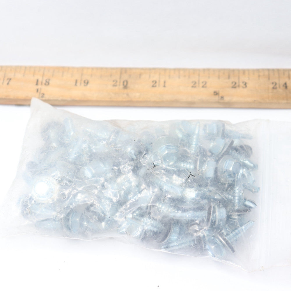 (50-Pk) Hex Head Self-Drilling Screws Neoprene Washers SS 1/4"-14 X 1" 31816