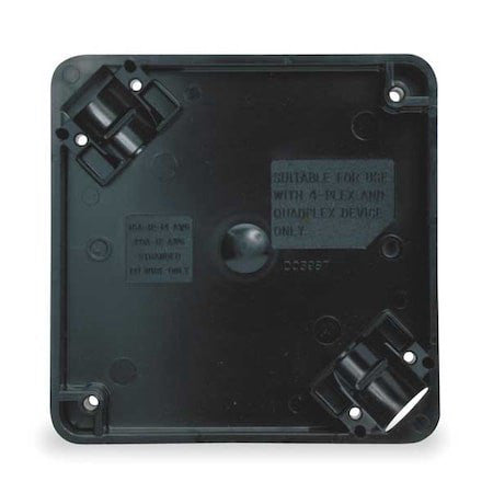 Hubbell Wiring Device-Kellems Hbl4pbbk Adapter Plate, Polycarbonate, Portable