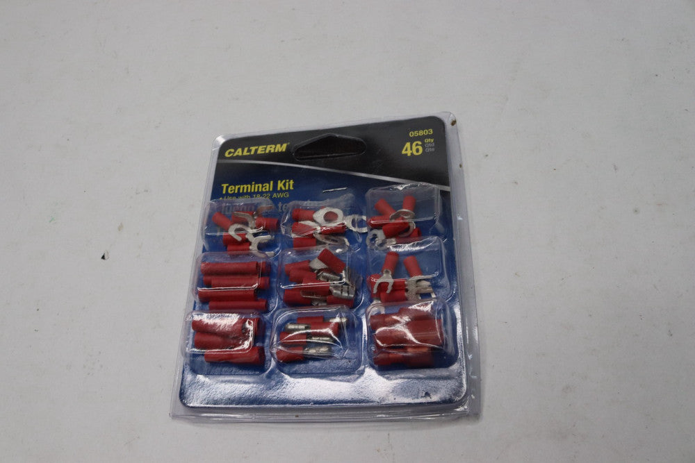 Calterm 46-Piece Terminal Kit #22-18 AWG 5"L x 1"W x 5.63"H 05803
