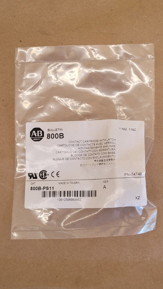 Allen Bradley 800B-PS11 Contact Cartridge With Latch 1NO+1NC