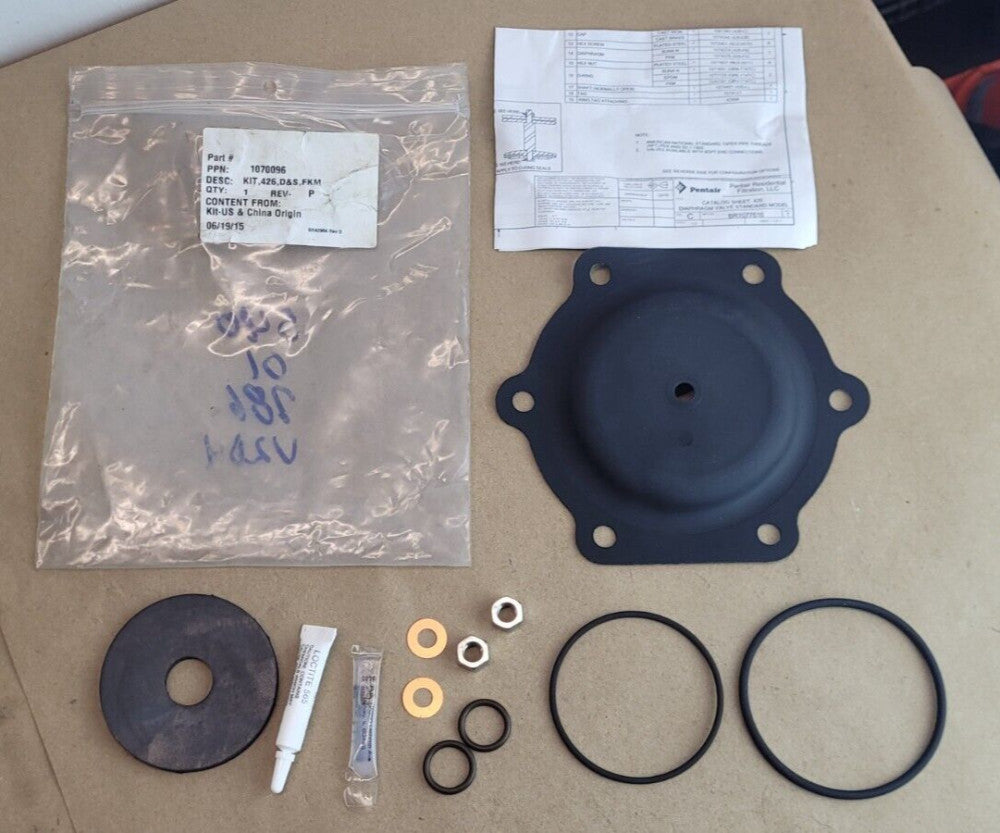 Pentair 426-RAV 1070096 Valve Diaphragm Repair Kit