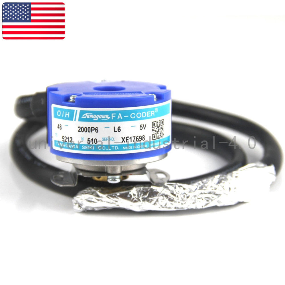 One Brand New TAMAGAWA TS5212N510 OIH48-2000P6-L6-5V Rotary Encoder - US Stock