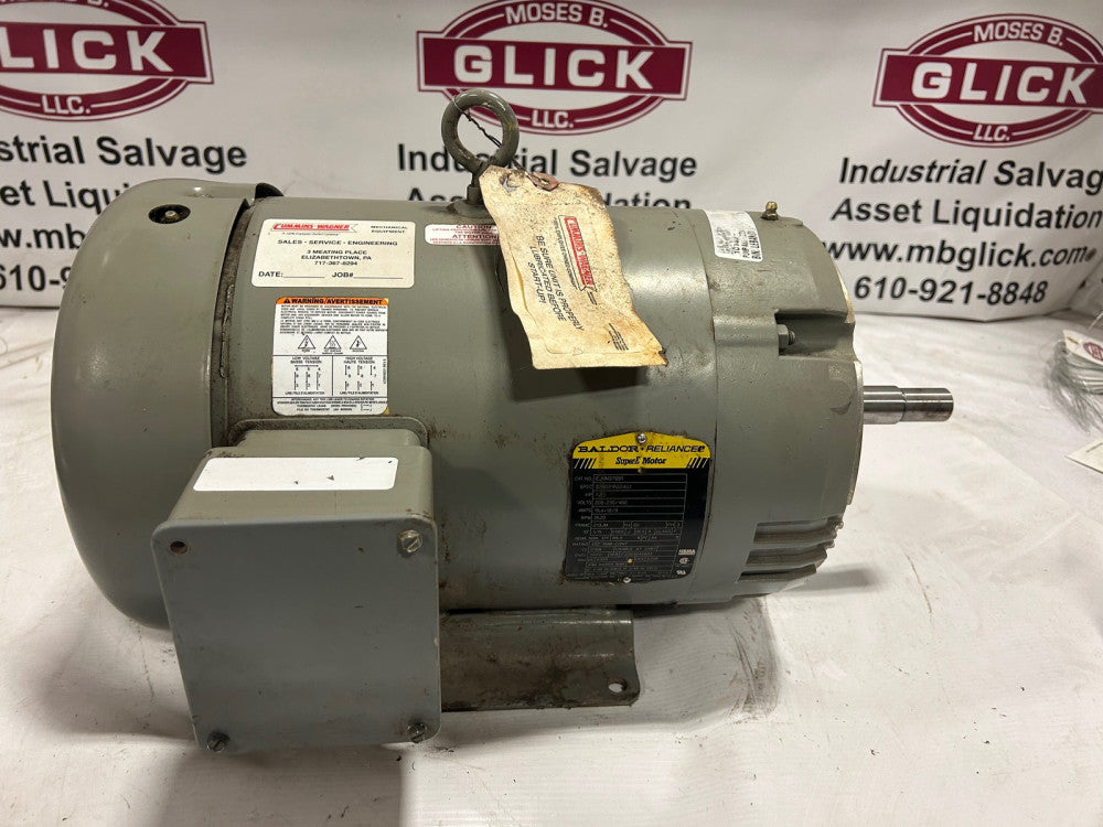 Baldor 7.5 HP EJMM3709T Industrial Electric Motor 208-230/460 V 3520 RPM