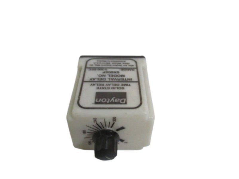 DAYTON 6X605F SOLID STATE TIME DELAY RELAY 3-300 SEC. NSNP