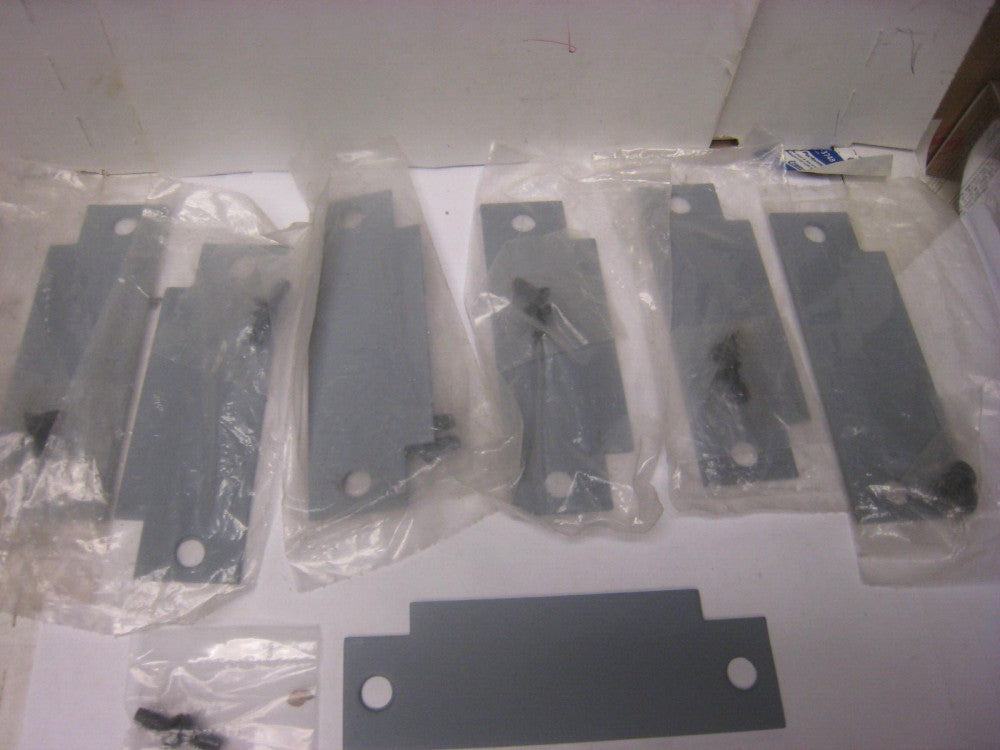 (7-Pk) Filler Plate Door Strike Cut Out ??? 4-7/8" x 1-1/2" Grey primered