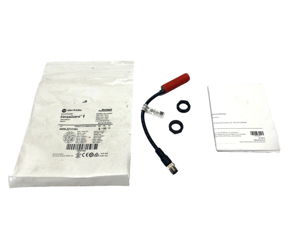Allen Bradley 440N-Z21X16H Ser. B SensaGuard Non-Contact Switch, M18 Body