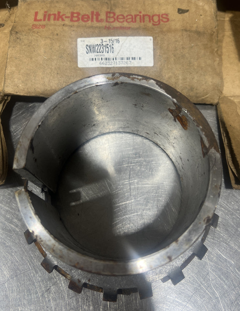 Link Belt SNW2231516 3-15/16" Adapter Assembly Nos Surplus. Heavy Storage Wear