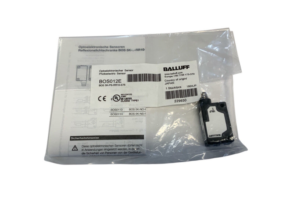 Balluff BOS012E BOS 5K-PS-RR10-S75 Photoelectric Sensor