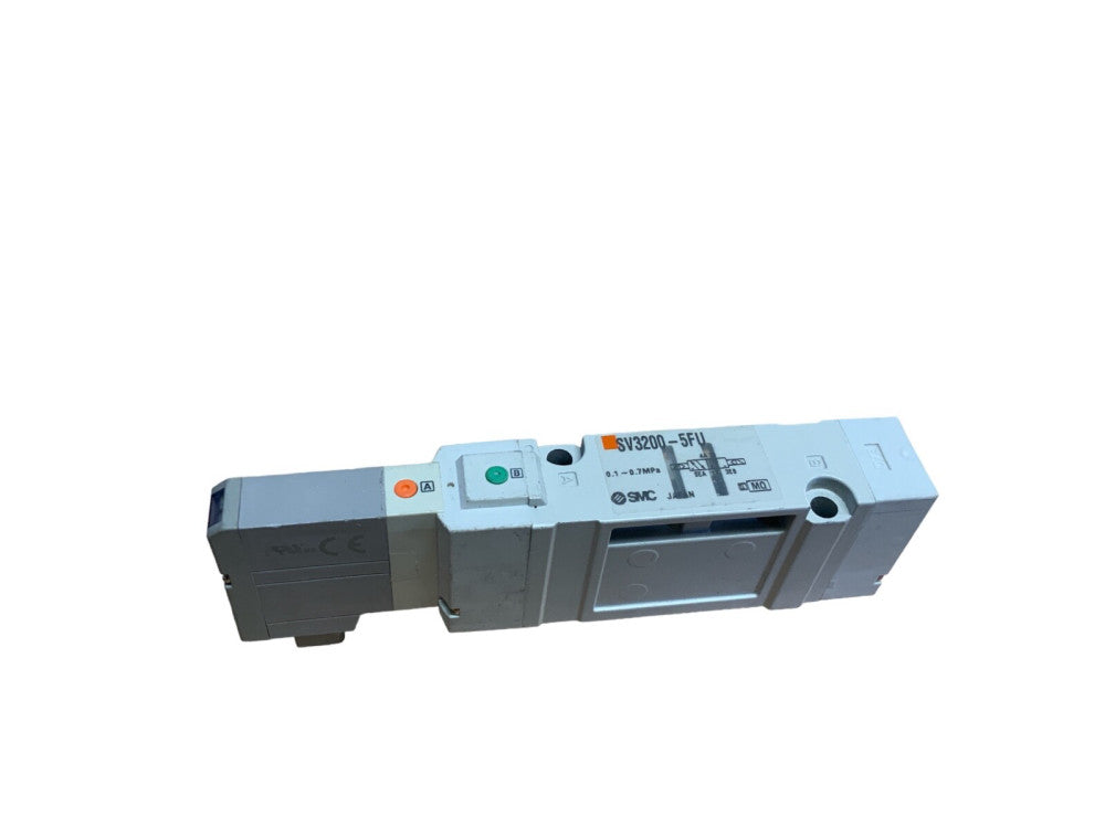 SMC SV3200-5FU Solenoid Valve 5-Port 2-Position 4-Way 24VDC 0.1-0.7MPa.