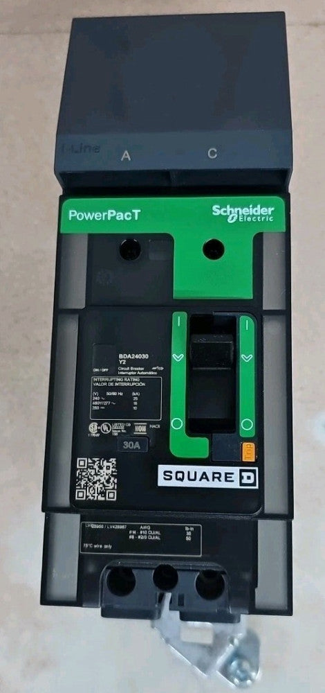 Square D I Line Circuit Breaker BDA24030Y2 2 Pole 30 Amp 480y/277 Volt NOS