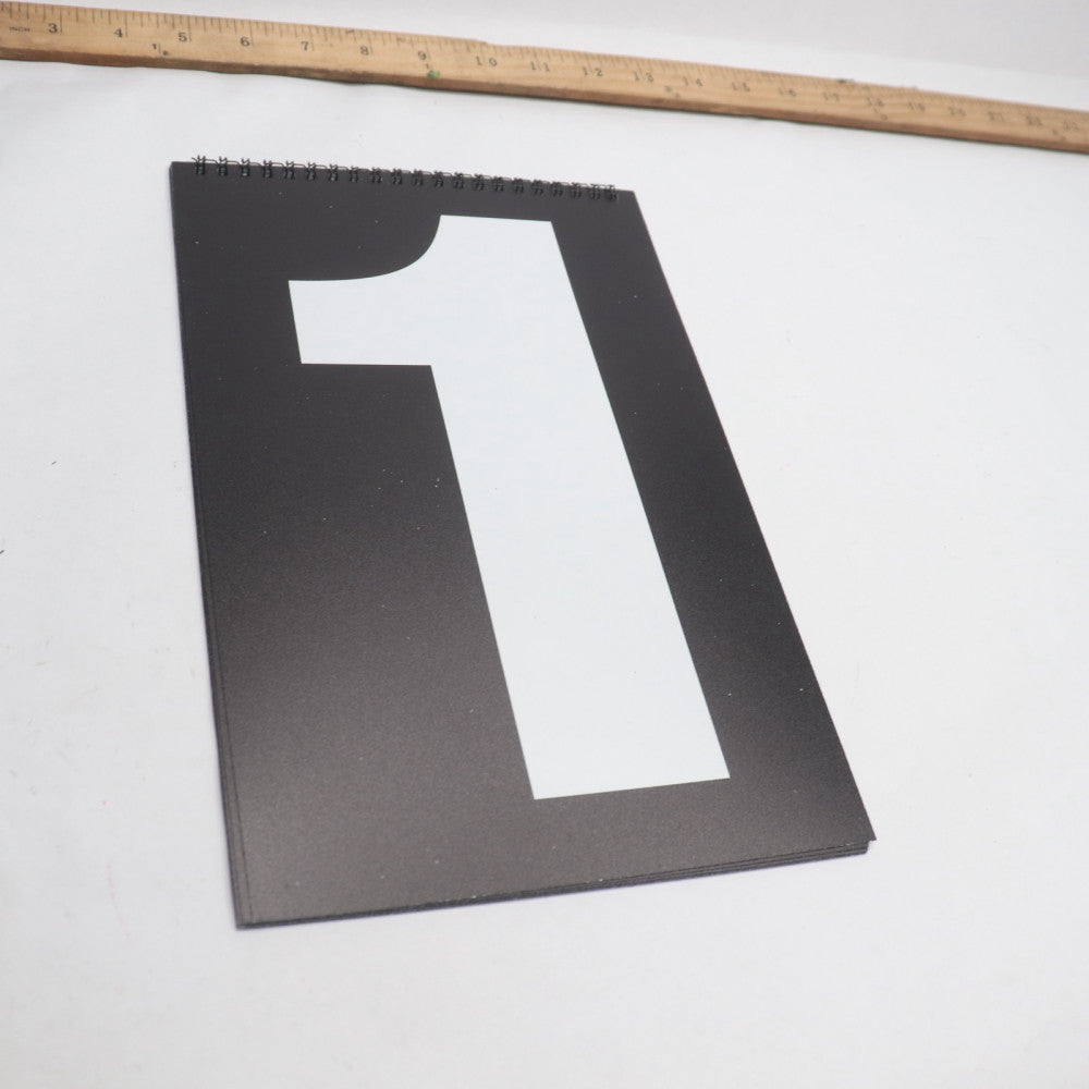 Numerical Flip Sign #1-8 11-1/2" x 7-1/2"