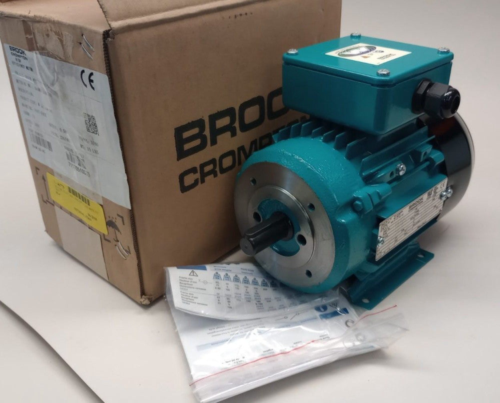 Brook Crompton BA4M.50-4C Electric Motor W-DA71SK-C4 3hp 0.5ph BAM000504C00