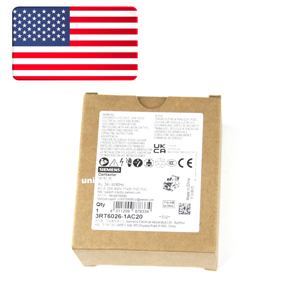 Brand New SIEMENS 3RT6026-1AC20 Contactor AC24V - US Stock