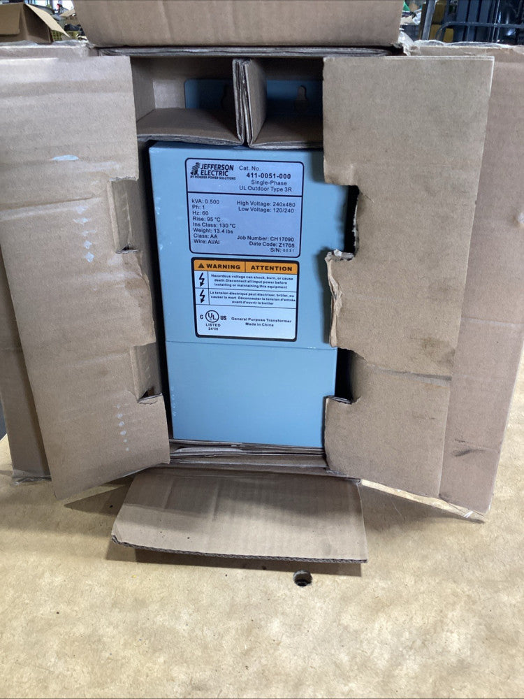 JEFFERSON ELECTRIC 411-0051-000 Single Phase UL Outdoor Type 3R General Purpose